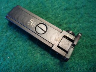 Vintage Tc Thompson Center Contender Rear Sight W/ Red Dot Outline