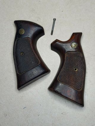 Vintage Smith & Wesson Wood Target Grips K - Frame L - Frame 19 66 586 686 K L 13 14