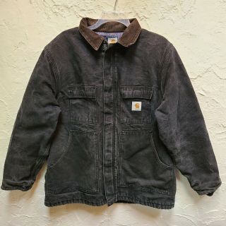 Vintage Carhartt Mens Size Xl Blanket Lined Denim Jean Jacket Coat Made In Usa