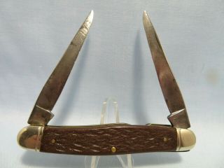 Camillus Usa Vintage Model 20 Muskrat 2 - Blade Pocket Knife - Great Snap