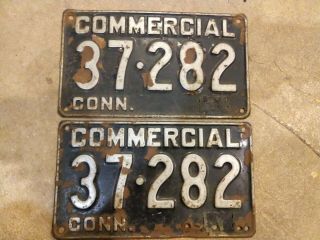 Connecticut Ct Commercial Comm Truck License Plates