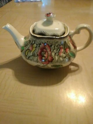 Staffordshire Vintage Teapot " Safe Harbour " England Entertaining European