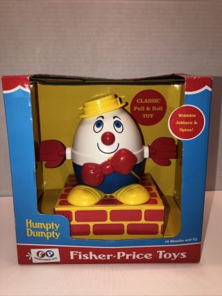 Fisher Price Classics Humpty Dumpty Pull Along 2019 02186 Wobbles Spins Jabbers