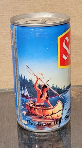 1970s Schmidt Bass Fishing Pull Tab Beer Can Bottom Opened Heileman 5 City