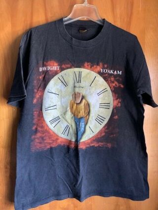 Vtg 90s Dwight Yoakam This Time Around Tour Concert Country Music Tshirt Brockum