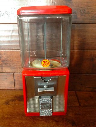 Vintage Glass Northwestern Model 60 Gumball Candy Toy Nut Bulk Vending Machine
