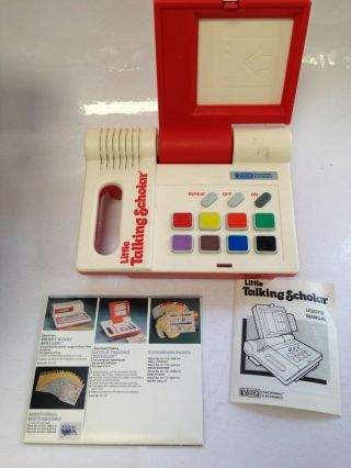 Vintage Boxed 1989 V - Tech Smart Play Little Talking Scholar Interactive Toy 222