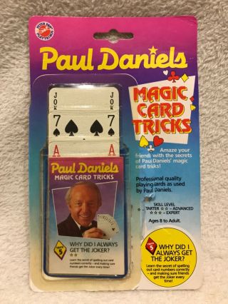 Vintage 1988 Paul Daniels Magic Card Tricks 5 ‘why Did I Always Get The Joker?’