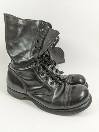 Vintage Corcoran Black Leather Jump Boots Sz 9.  5 E Wide
