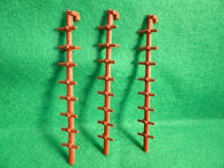 Vintage Marx Set Of 3 Scaling Pole Ladders For Fort Apache Playset