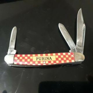 Vintage Purina Feed,  Kutmaster 3 Bld.  Us Collectors Pocket Knife