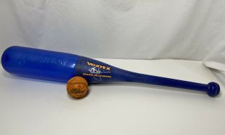 1998 Oddzon Vortex Mark Mcgwire Air Pressure Power Bat Blue Vintage With Ball