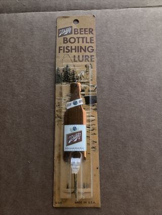 Vintage Schlitz Beer Bottle Fishing Lure - In Package