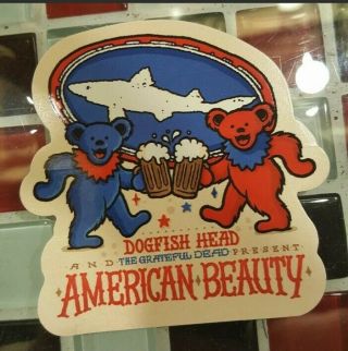 Dogfish Head Brewery Grateful Dead American Beauty & Record Store Day Sticker