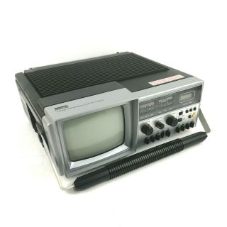 Vintage Montgomery Ward 5 " Portable 1980 Tv Am/fm Radio Gen11179b