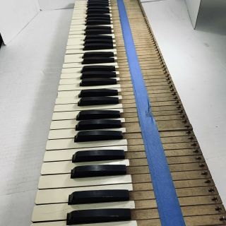 73 Vintage Piano Organ Keyboard Keys For Wall Art Craft Project Parts Wooden