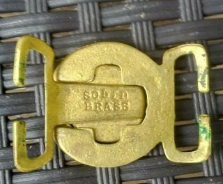 Vintage Winchester Solid Brass 2 Piece Belt buckle 12 Ga speed 2