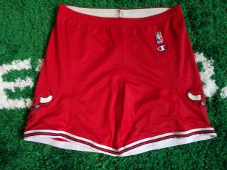 Vintage 90s Chicago Bulls Champion Basketball Shorts Jordan Sz M,  Rare,