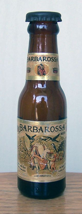 2 Barbarossa Miniature Long Neck Beer Bottle Salt Pepper Cincinnati Oh Mini