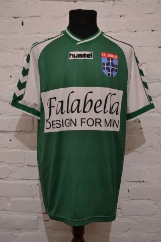 Vintage Zwolle Away Football Shirt 2004/2005 Soccer Jersey Trikot Hummel Mens L