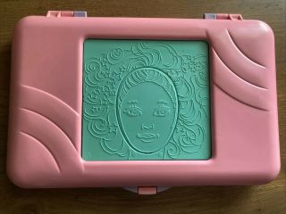 Vintage Tomy Fashion Faces,  Hair Styles And Makeup Plates Play Set - Hasbro