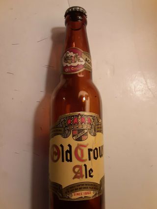 Labeled Old Crown Ale,  Centlivere Brewing Co,  Ft Wayne,  In 12oz.  Amber