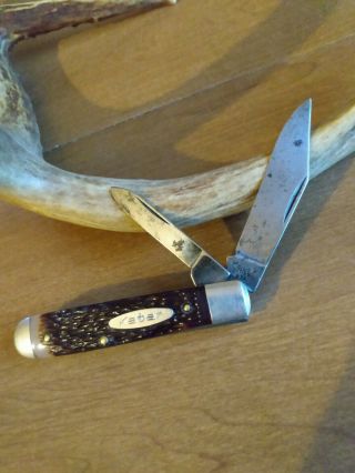 Vintage Kabar Ka - Bar Usa Swell End Delrin Jack Knife Pocket Knives 1026 Barlow