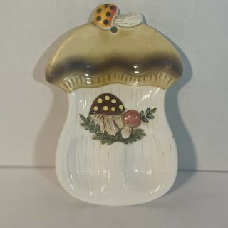 Vintage Sears Merry Mushroom Spoon Rest 1983