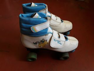 Rare Vintage Hasbro 1985 My Little Pony Skydancer Roller Skates Kids Size 3
