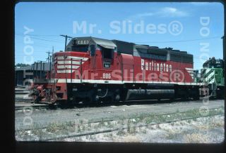 Slide C&s Colorado & Southern Cb&q Sd40 883 Denver Co 1972