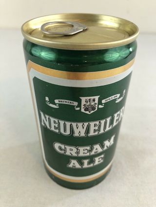 Neuweiler Cream Ale 12 Oz Bottom Opened Pull Tab Beer Can