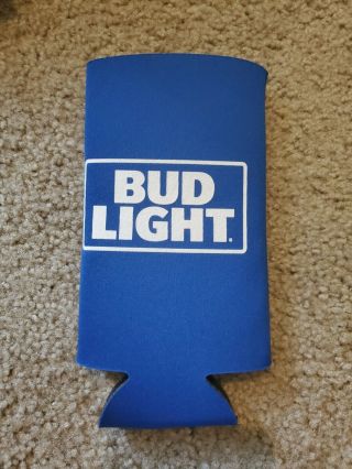 Blue Bud Light Tall Beer Coozie/koozie 24 - 25 Oz.  Cans