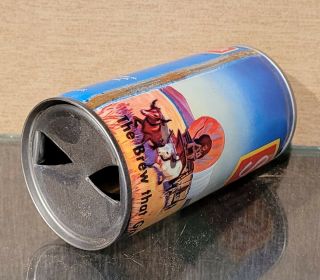 1970s SCHMIDT WAGON TRAIN PULL TAB BEER CAN BOTTOM OPENED HEILEMAN 5 CITY 3