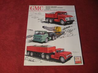 1962 Gmc Rig Semi Truck Sales Brochure Booklet Old