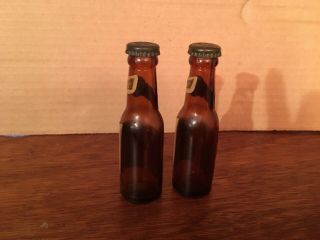 Schlitz beer bottles salt and pepper shakers shaker vintage glass bottle old 2