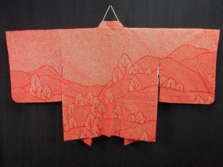 Reserved B5 - 4816a450 Silk Wide Japanese Haori Hand - Stitched Shibori Mountai
