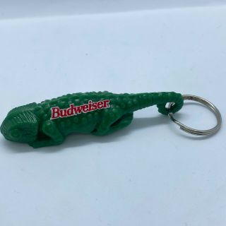Vintage Budweiser Louie The Lizard Bottle Opener Keychain -