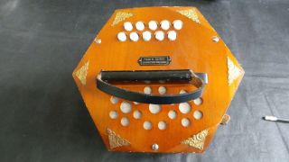 Vintage Scholer Concertina 20 Keys Made in German Democratic Republic GDR 2