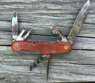 Wenger Delemont Tahara Old Swiss Army Knife Beat - Up