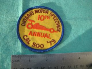 Vintage Ontario Motor Speedway California Annual Cal 500 1979 Patch