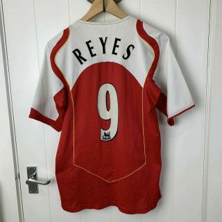 Vintage Nike Arsenal Gunners 2004 - 05 Mens Home Football Shirt Reyes 9 Size S