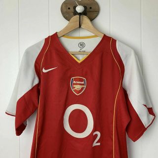 VINTAGE Nike Arsenal Gunners 2004 - 05 Mens Home Football Shirt REYES 9 Size S 3