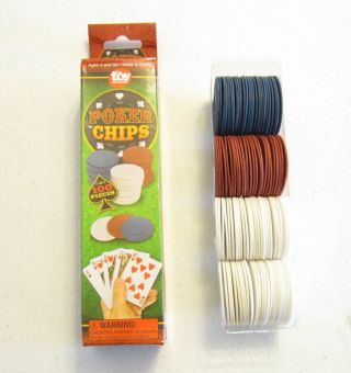 800 PLASTIC POKER CHIPS RED WHITE AND BLUE EASY STACKING WASHABLE 2