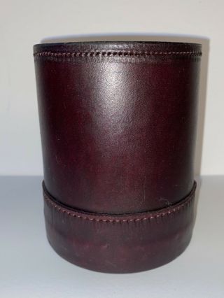 Vintage Dice Cup; Leather; Heavy Duty; Bar Or Tavern Type