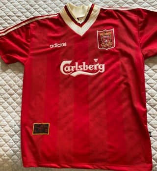 Vintage Rare Liverpool (95/96) Home Football Shirt / Size Xl