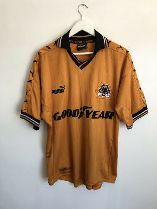Wolverhampton Wanderers 1998 1999 Home Shirt Size M L Vintage Good Year Puma