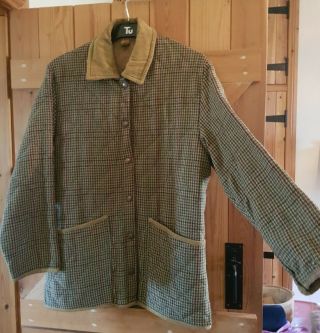 Stylish Vintage Tan Brown Tweed Jacket,  Hunters Brora Made In Scotland Size M