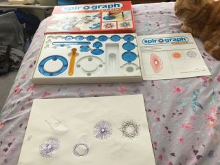 Vintage Spirograph Plus By Parker Games Incomplete But Still Good.  Boxed.