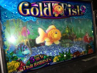 Wms Blue Bird 2 Gold Fish Video Slot Machine Goldfish Mechanical Topper Wms Bb2