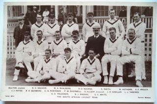 South Africa To England 1907 – Vintage Cricket Postcard